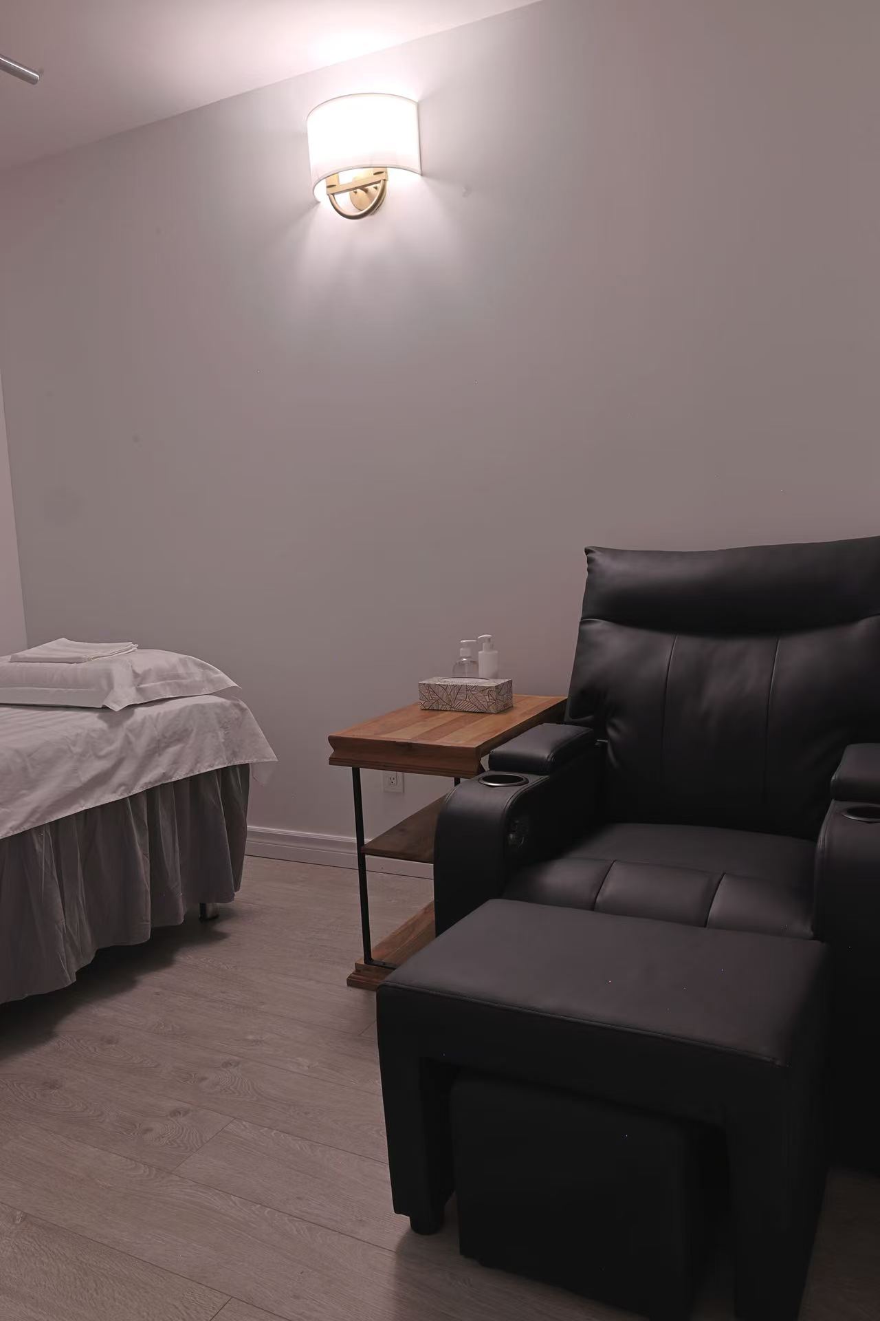 Quiet private treatment corner