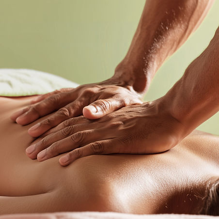 Therapeutic Swedish massage in progress
